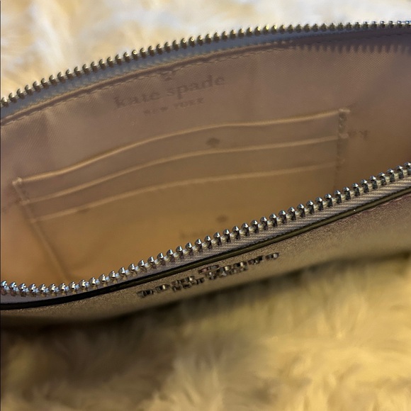 kate spade Silver Glitter L-Zip Wristlet - Picture 8 of 10